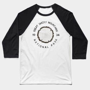 Great Smoky Mountains National Park USA Adventure Baseball T-Shirt